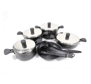 Cookware set Metal 15PSC BL