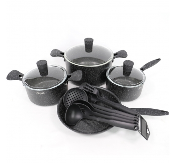 Cookware set Glass 13PSC BL